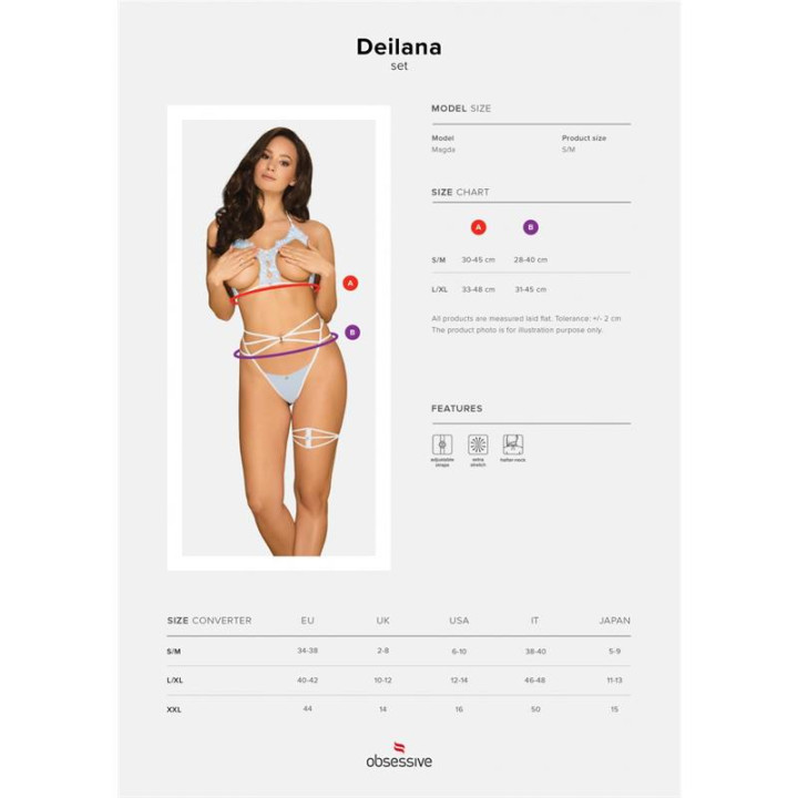 Deilana Set con Sujetador Abierto de Obsessive | VibraZon
