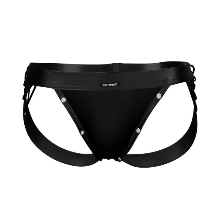 C4M14 Suspensorio Desire Leatherette Azul de Cut4Men | VibraZon