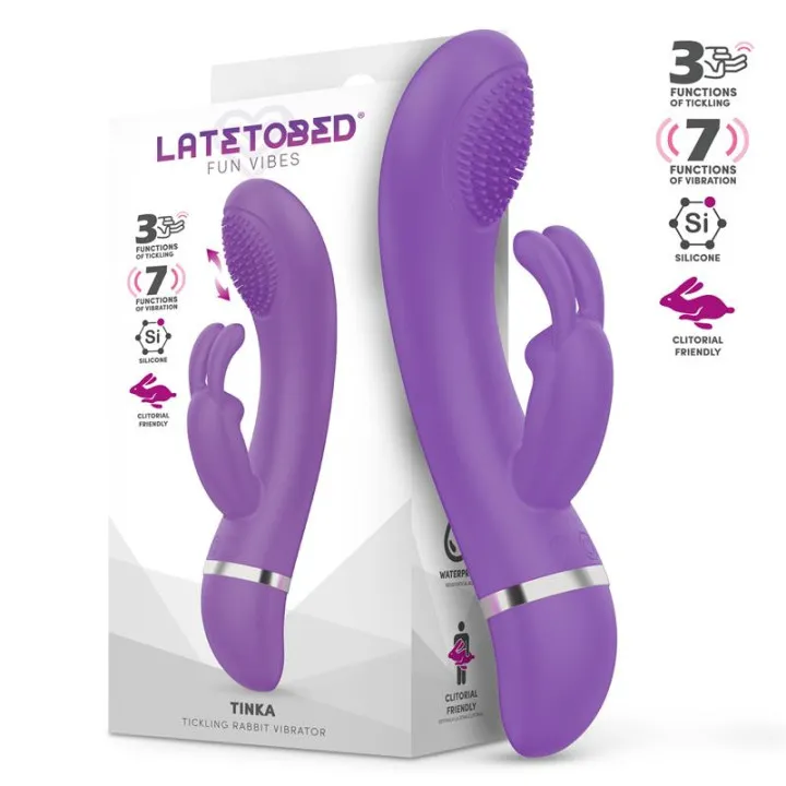 Tinka Vibrador con Movimiento Tickling de Latetobed