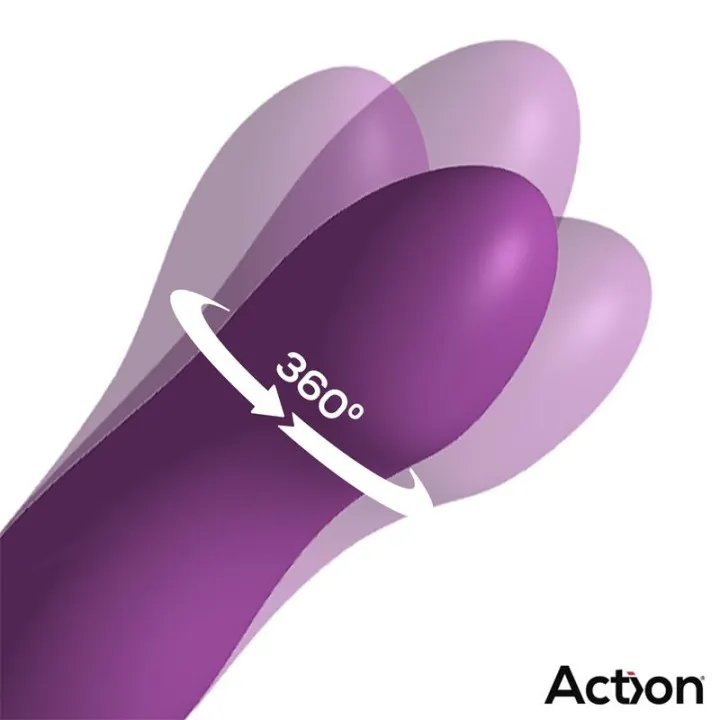 Toka Vibrador con Oscilación 360º y Lengua Estimuladora de Action