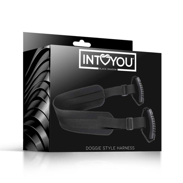Arnés Doggie Style Cuero Vegano de Intoyou Black Shadow | VibraZon