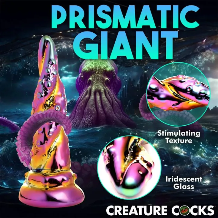 Dildo de Vidrio borosilicato Enchanting Rainbow de Creature Cocks