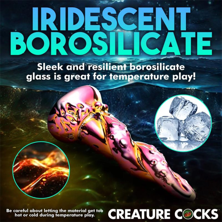 Dildo de Vidrio borosilicato Enchanting Rainbow de Creature Cocks | VibraZon