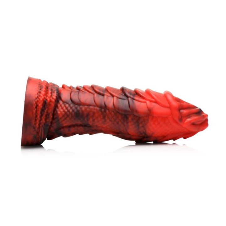 Fire Dragon Red Scaly Dildo Dragón de Creature Cocks | VibraZon