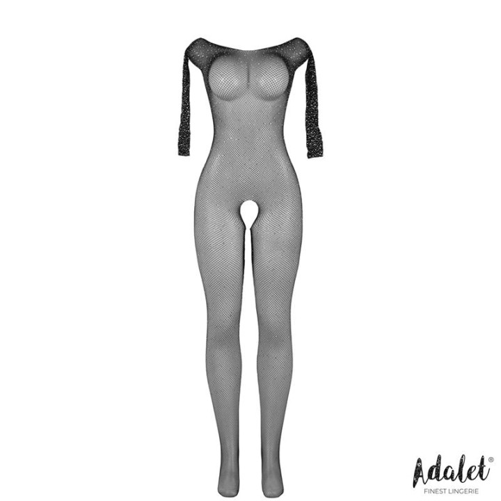 Maty Bodystocking Entepierna Abierta con Brillantes de Adalet Lingerie | VibraZon