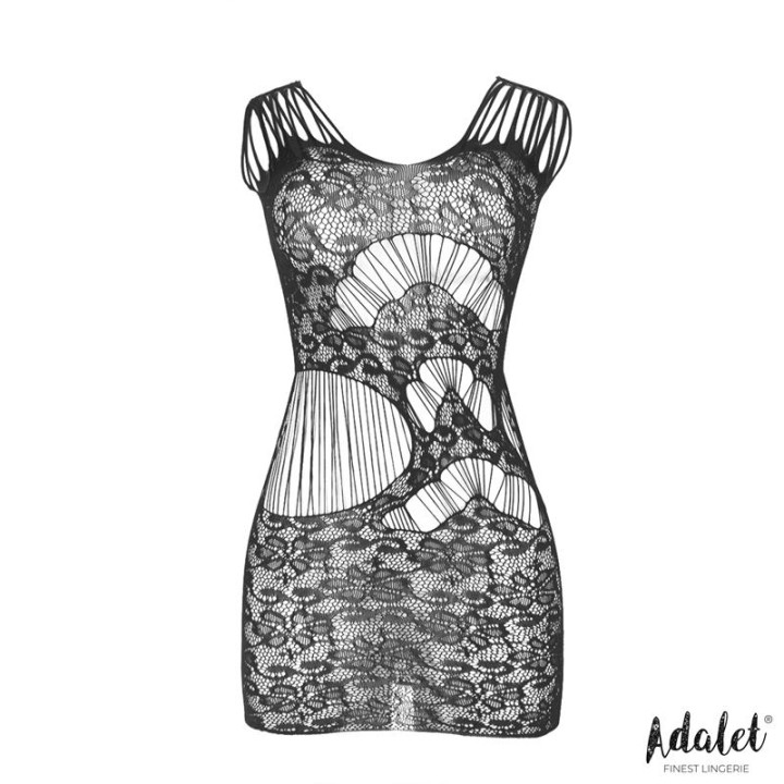 Luna Bodystocking Patrón Geométrico y Floral de Adalet Lingerie | VibraZon