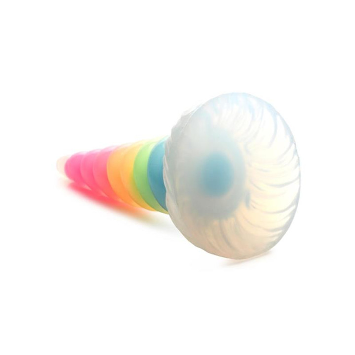 Dildo Luminiscente Rainbow Brilla en la Oscuridad de Creature Cocks | VibraZon