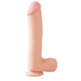Dildo 25,4 cm Natural de Basix Rubber Works | VibraZon