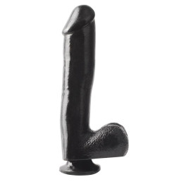 Dildo 25,4 cm Negro de Basix Rubber Works | VibraZon