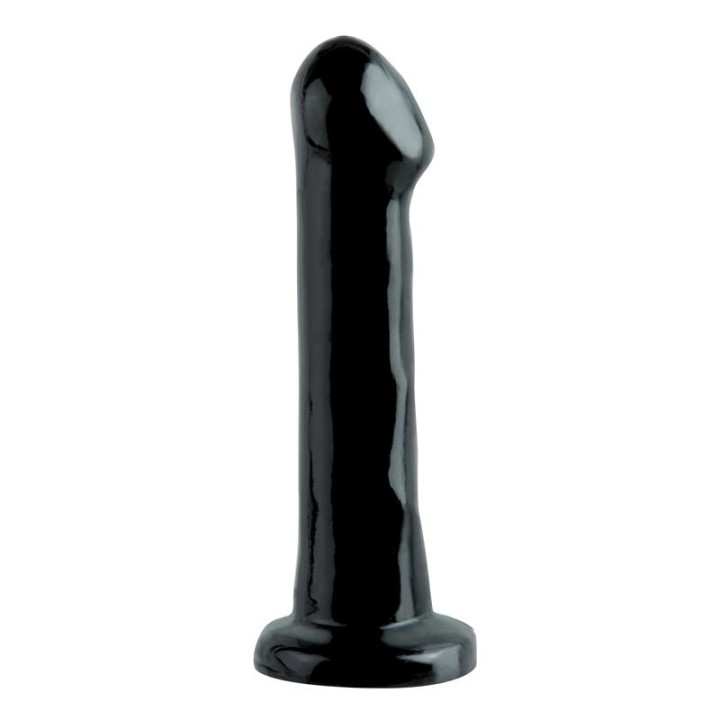 Dildo con Ventosa Color Negro 16.51 cm de Basix Rubber Works | VibraZon