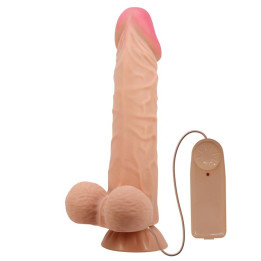 Dildo Realista Doble Densidad Piel Deslizante Retractil 24 cm de Baile | VibraZon