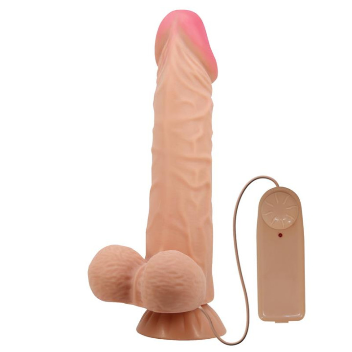 Dildo Realista Doble Densidad Piel Deslizante Retractil 24 cm de Baile | VibraZon