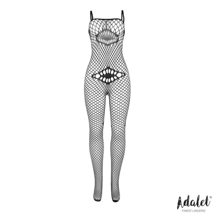 Katia Bodystocking de Rejilla con Patrones Geométricos de Adalet Lingerie | VibraZon