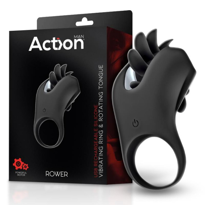 Rower Anillo Vibrador con Lengua Rotadora de Action | VibraZon