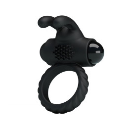 Anillo Vibrador Eudora Color Negro de Prettylove | VibraZon