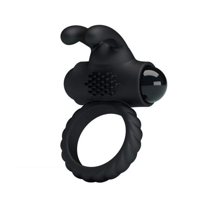 Anillo Vibrador Eudora Color Negro de Prettylove | VibraZon
