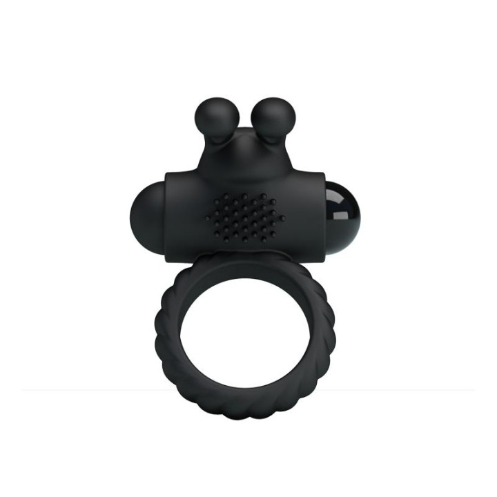 Anillo Vibrador Eudora Color Negro de Prettylove | VibraZon