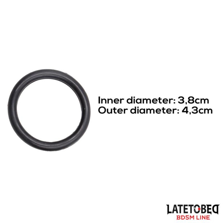 Anillo de Silicona Diám. int. 3.8 cm Diám. ext. 4.3 cm de Latetobed Bdsm Line | VibraZon