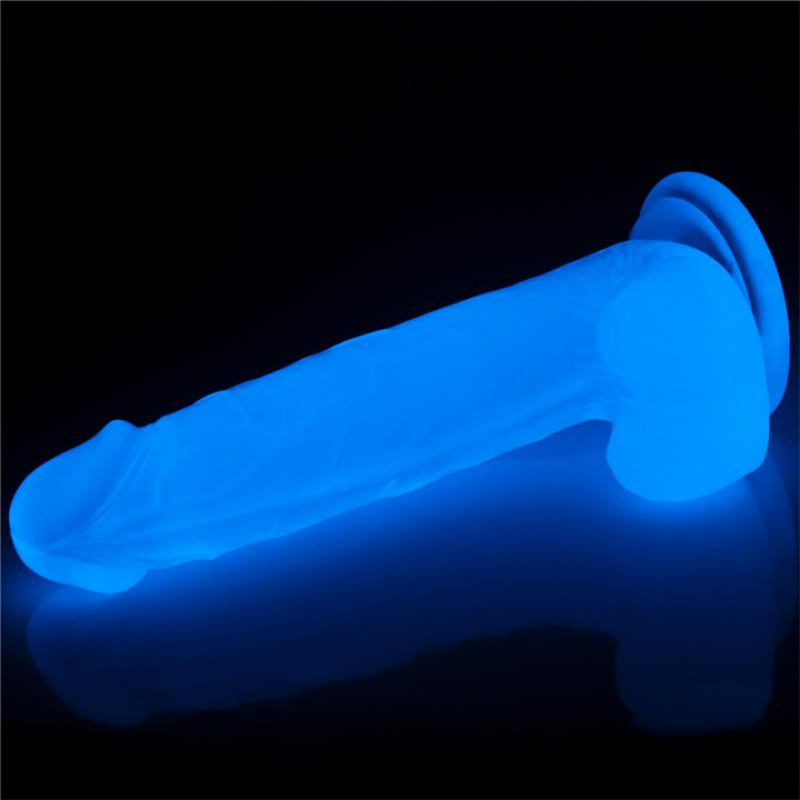 Dildo Lumino 7.5 Luz Azul de Lovetoy | VibraZon