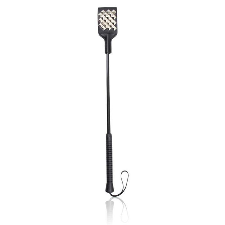 Fusta Cuadrada con Tachuelas Plateadas 53 cm de Latetobed Bdsm Line | VibraZon
