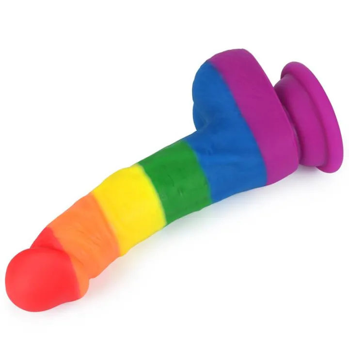 Dildo Prider 8 Silicona Líquida LGBT de Lovetoy