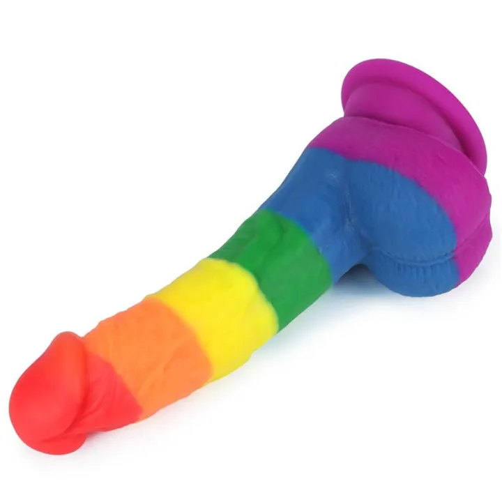 Dildo Prider 8 Silicona Líquida LGBT de Lovetoy