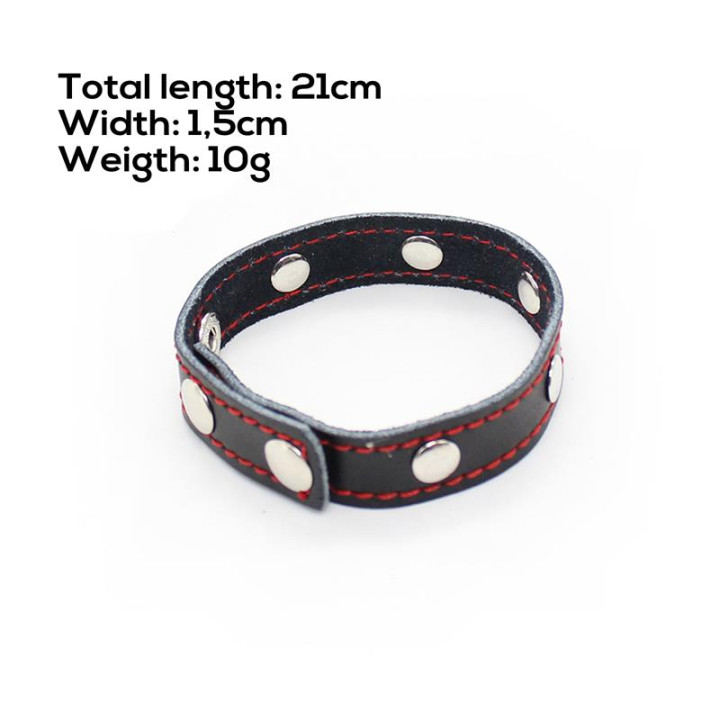 Anillo para el Pene Ajustable 21 cm x 1.5 cm de Latetobed Bdsm Line | VibraZon