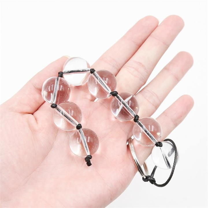 Cadena Anal con Bolas de Cristal 4 Tamaños de Latetobed Bdsm Line | VibraZon