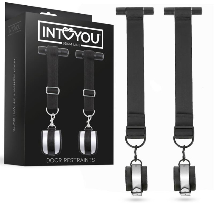 Restricciones para la Puerta con Esposas Desmontables y Ajustables de Intoyou Bdsm Line | VibraZon