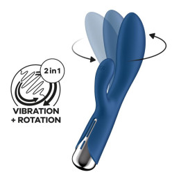 Spinning Rabbit 1 Azul de Satisfyer | VibraZon