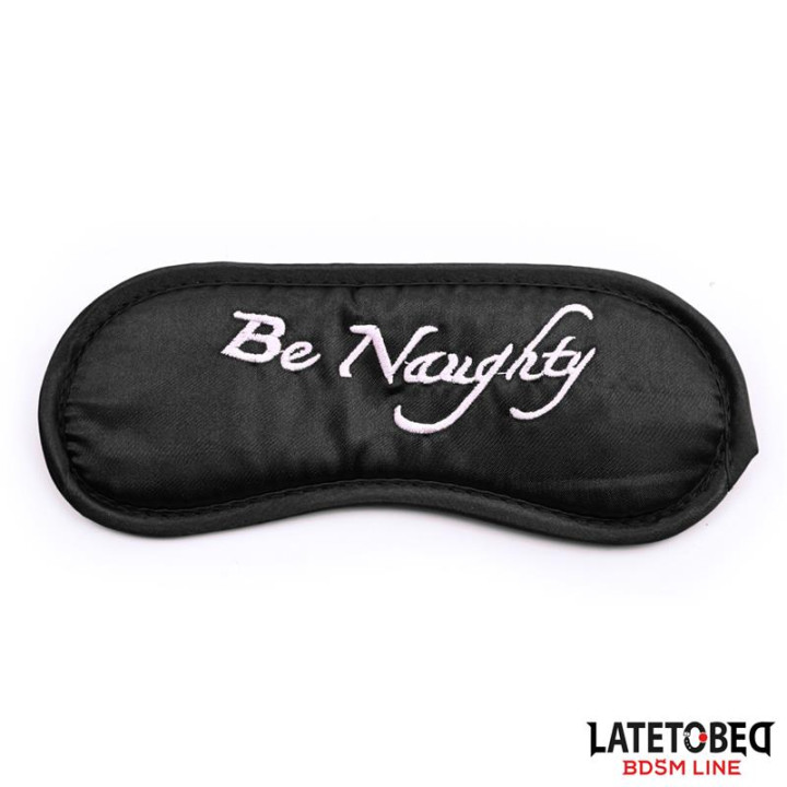Set de 3 Piezas Antifaz, Esposas y Plumas Negro de Latetobed Bdsm Line | VibraZon