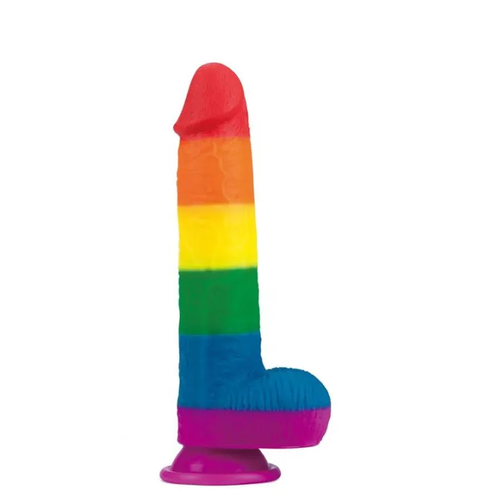 Dildo Prider 9 Silicona Líquida LGBT de Lovetoy