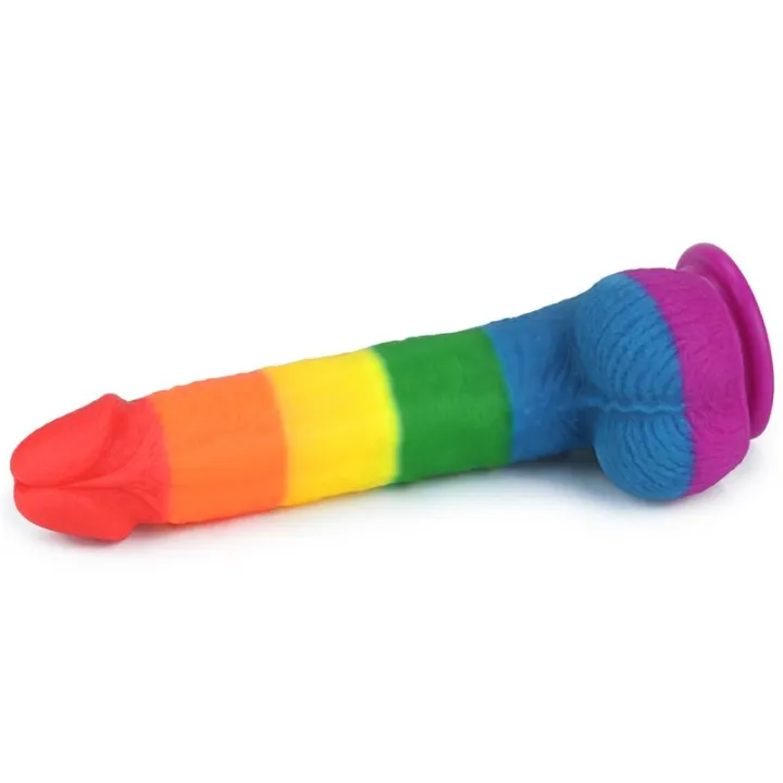 Dildo Prider 9 Silicona Líquida LGBT de Lovetoy