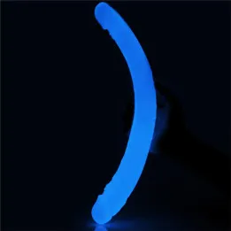 Dildo Doble Lumino 14.5 Luz Azul de Lovetoy