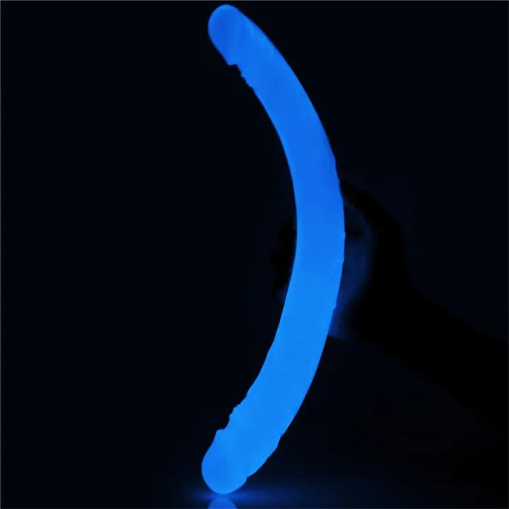 Dildo Doble Lumino 14.5 Luz Azul de Lovetoy