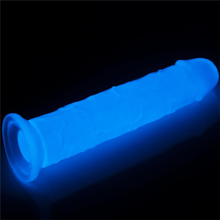 Dildo Lumino 8 Luz Azul de Lovetoy | VibraZon