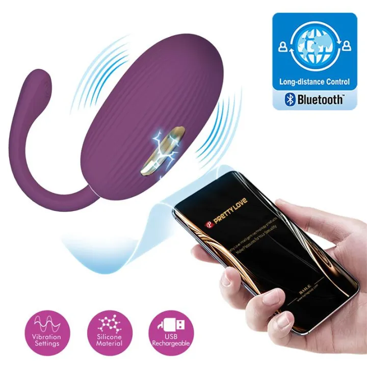 Doreen Huevo Vibrador con Electro Shock y APP de Prettylove
