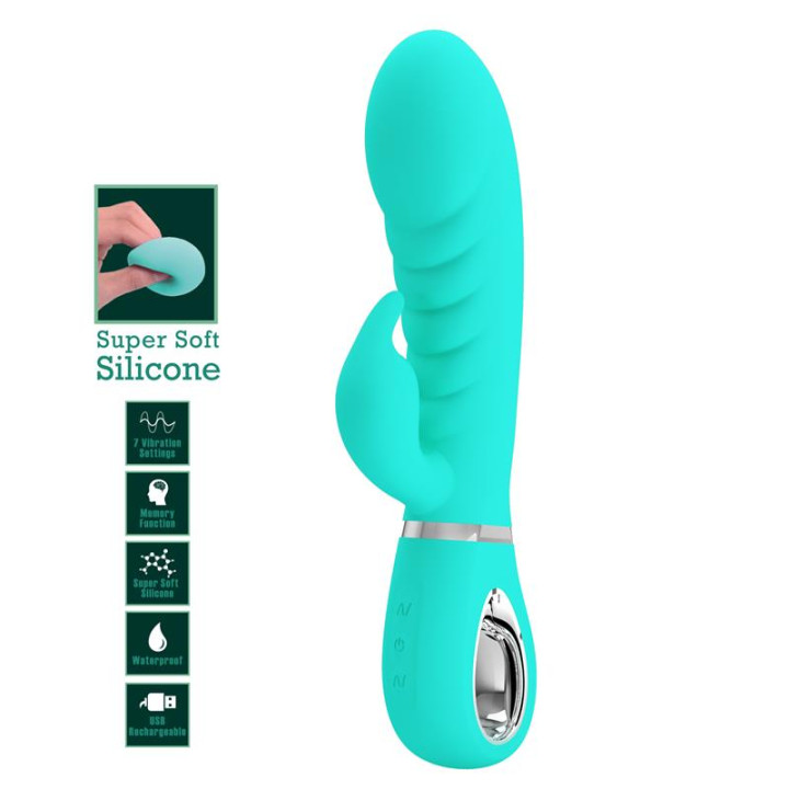 Prescott Vibrador Punto-G Verde de Prettylove | VibraZon