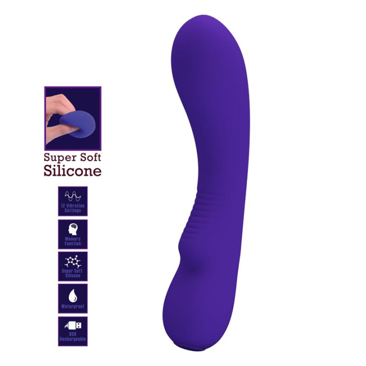 Prescott Vibrador Silicona Lilac de Prettylove | VibraZon