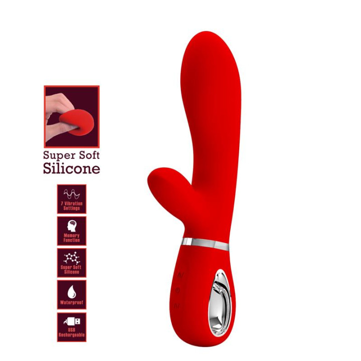 Thomas Vibrador Punto-G Rojo de Prettylove | VibraZon