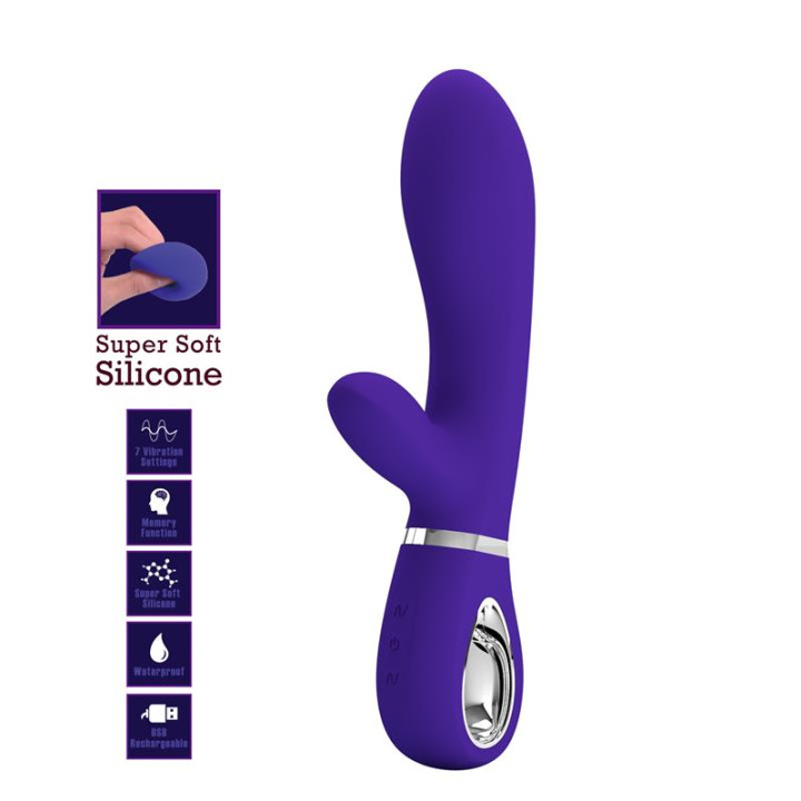 Thomas Vibrador Punto-G Púrpura de Prettylove | VibraZon