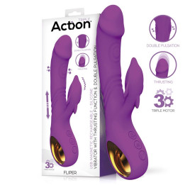 Fliper Vibrador con Thrusting y Doble Pulsación 3 Motores de Action | VibraZon