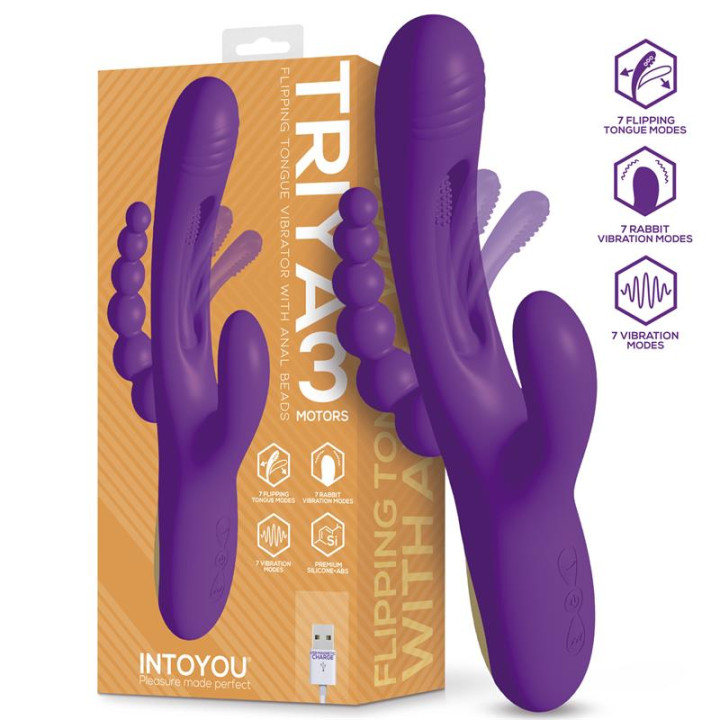 Triya Vibrador con Lengua Flipping y Cadena Anal de Intoyou | VibraZon
