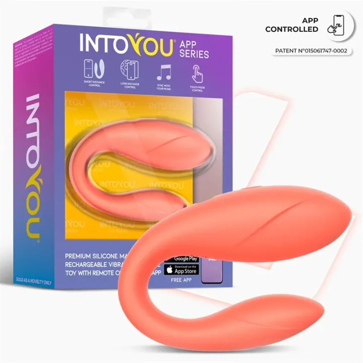 Juguete para Parejas con APP Flexible Salmon de Intoyou App Series