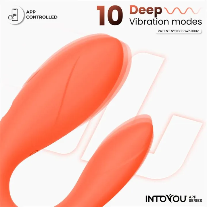 Juguete para Parejas con APP Flexible Salmon de Intoyou App Series