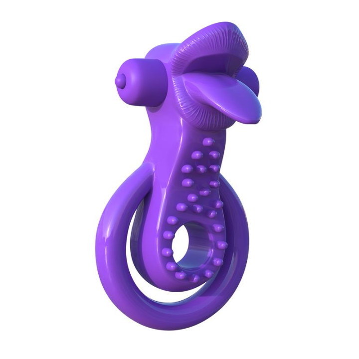 Fantasy C-Ringz Anillo para Parejas Lovely Licks Púrpura | VibraZon