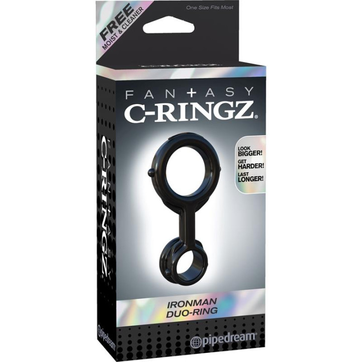 Anillo Ironman Duo Negro de Fantasy C-Ringz | VibraZon