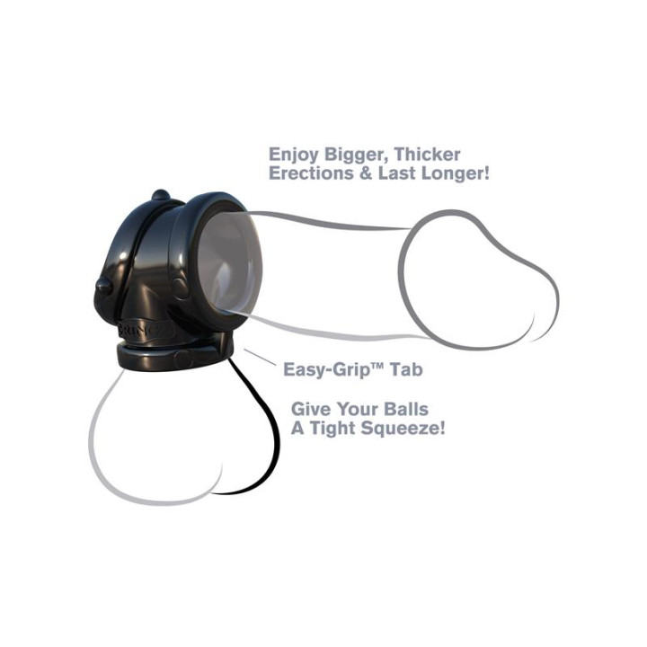 Fantasy C-Ringz Anillo Pesado Cock Pipe Negro | VibraZon