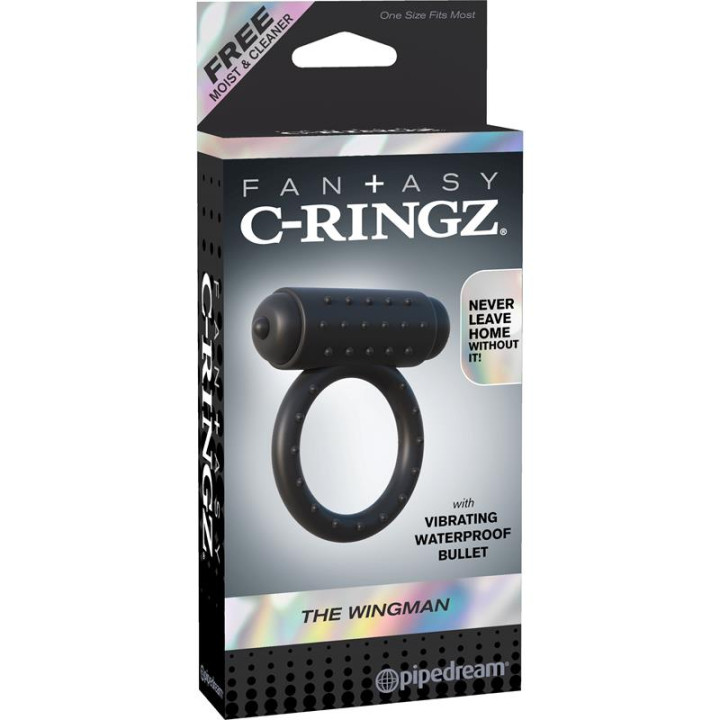 Anillo Vibrador Wingman Negro de Fantasy C-Ringz | VibraZon