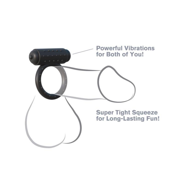 Anillo Vibrador Wingman Negro de Fantasy C-Ringz | VibraZon